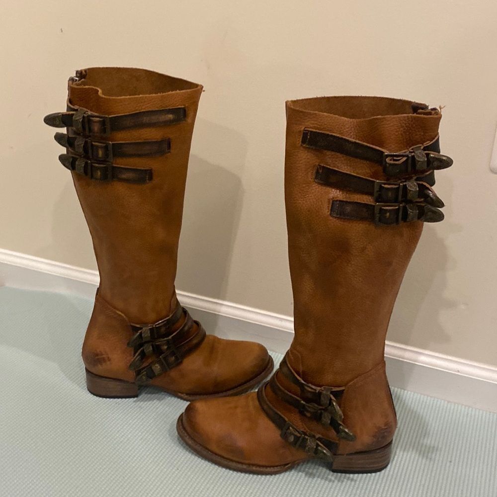 Freebird  Leather“ Raylene”  Tall Cognac Boots Sz 9